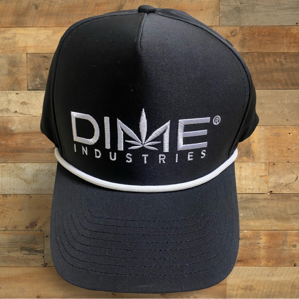 Dime Industries Snapback Hat Black/White OSFA
